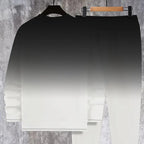 🔥Men's Gradient Color Crewneck Tracksuit Set