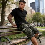 Men's Camouflage Cargo Shorts – Multi-Pocket, Adjustable Waist & Breathable Fabric🌿🩳