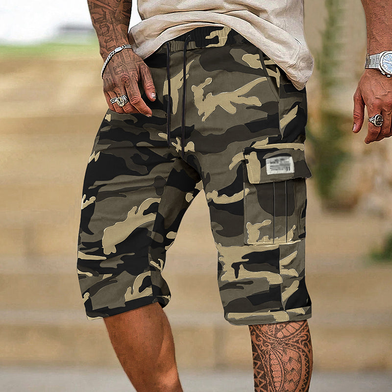 Men's Camouflage Cargo Shorts – Multi-Pocket, Adjustable Waist & Breathable Fabric🌿🩳