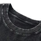 🥳4-Piece Pack & Great Deal!🔥Loose Vintage Solid Color Short Sleeve Top