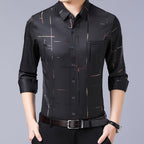 🧥 Men's Thin Iron-free Shirt – 🍃 Breathe Easy, Stay Sharp, Skip the Ironing | ✨ 50% OFF