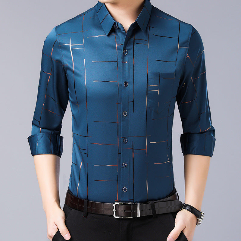 🧥 Men's Thin Iron-free Shirt – 🍃 Breathe Easy, Stay Sharp, Skip the Ironing | ✨ 50% OFF