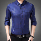 🧥 Men's Thin Iron-free Shirt – 🍃 Breathe Easy, Stay Sharp, Skip the Ironing | ✨ 50% OFF