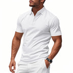 Men's Quick-Dry Short-Sleeve Lapel T-Shirt