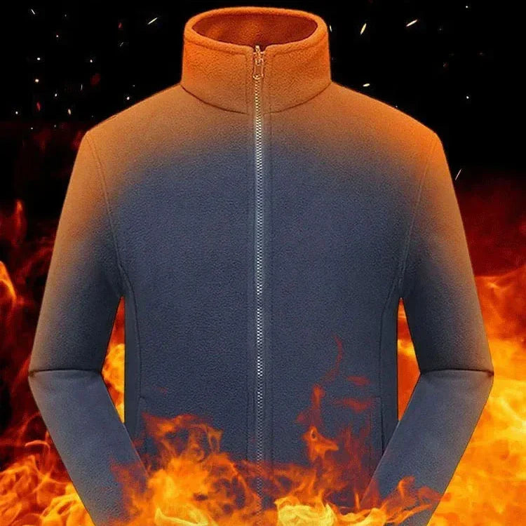 🎁[Best Gift For Him] Men’s Double-Layer Fleece Hooded Jacket🔥