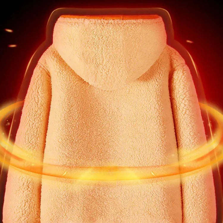 🎁[Best Gift For Him] Men’s Double-Layer Fleece Hooded Jacket🔥