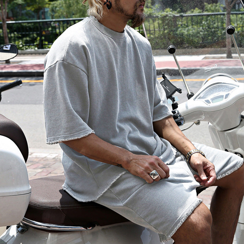 Casual Solid-color Sleeveless Sports Sets