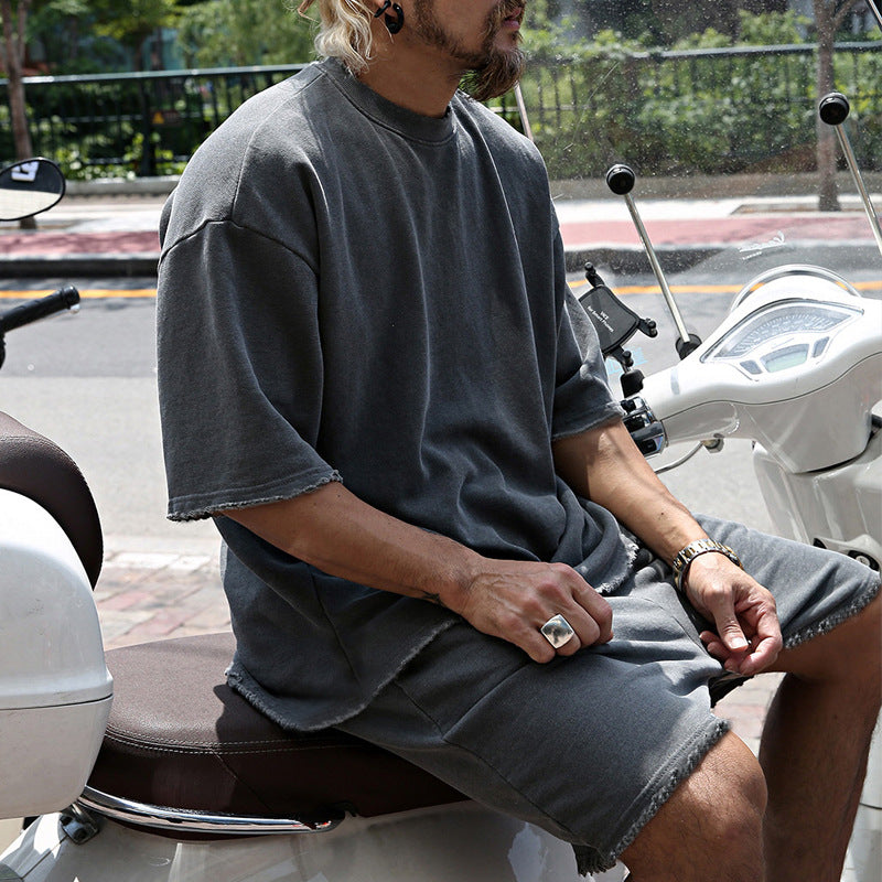 Casual Solid-color Sleeveless Sports Sets