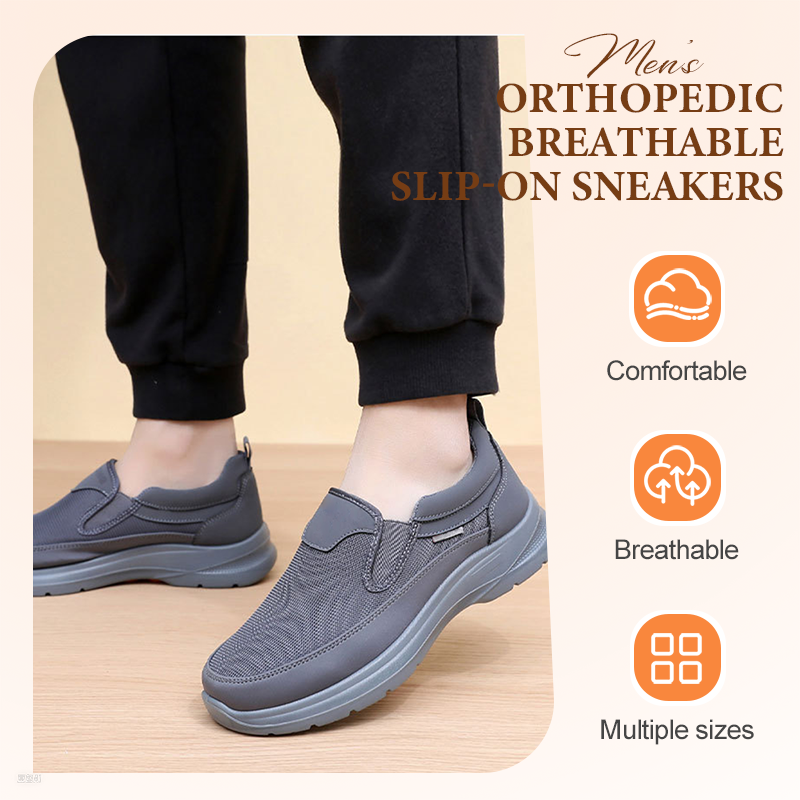 💥New arrival promotion – free shipping💥 Men's Orthopedic Breathable Slip-On Sneakers🔥