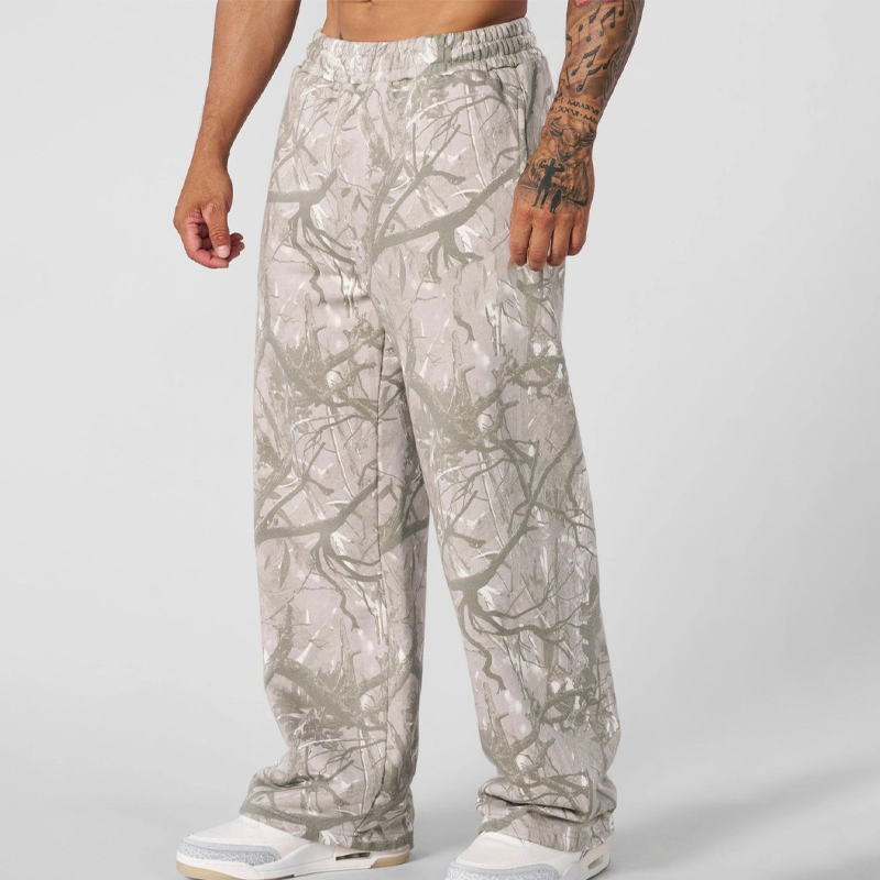 👖✨ Men's Camo Wide Leg Joggers – Bold • Baggy • Comfort