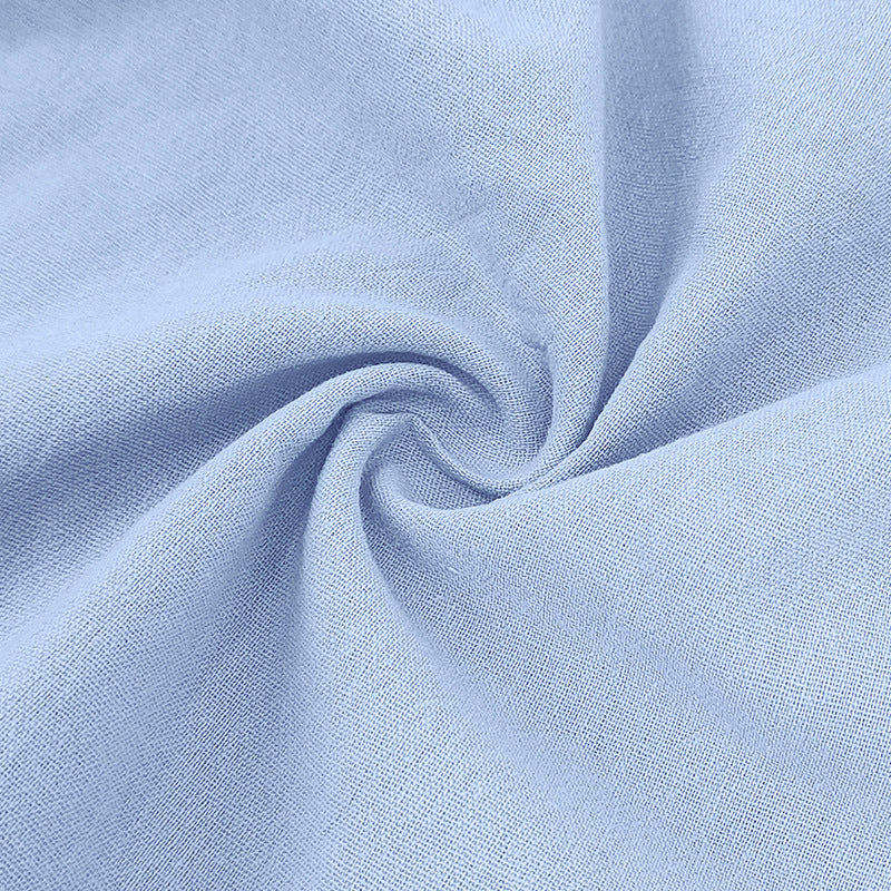 Men's Casual Linen Top & Shorts Two-Piece Set