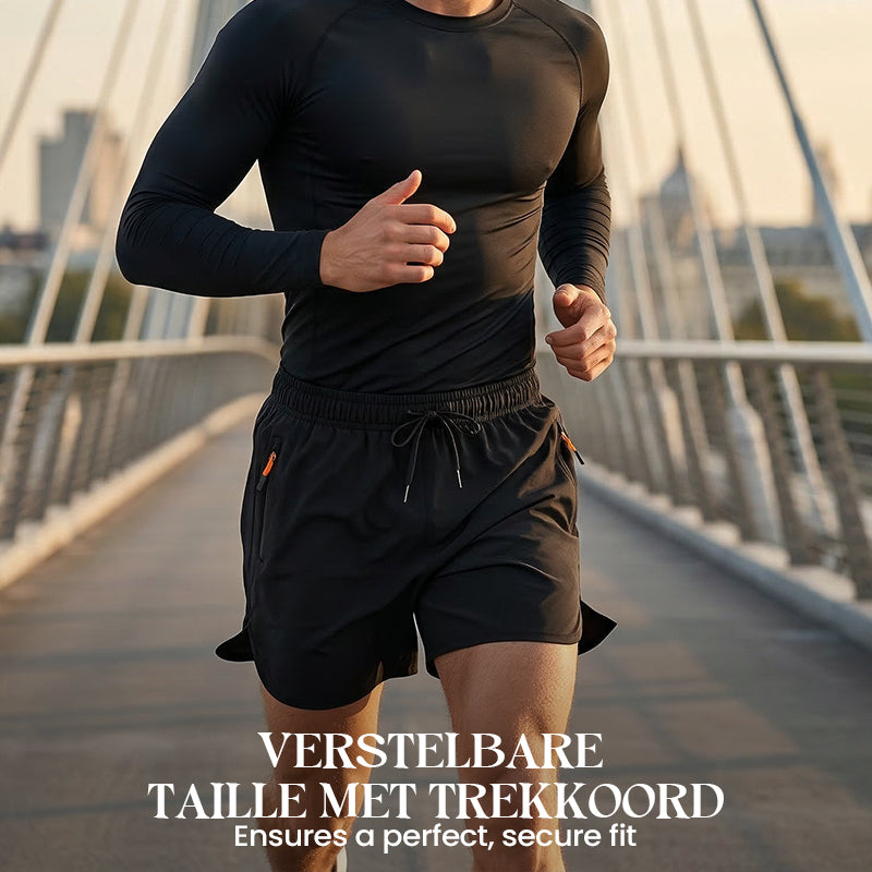 🏃 Breathable Athletic Shorts – Zippered Pockets, Quick-Dry & Elastic Waistband 🔥BUY 2 FREE SHIPPING