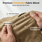 Men's Casual Cargo Shorts with Elastic Waist