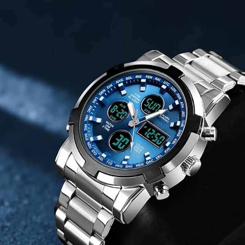 ⌚ 50% OFF NOW! ⚡ Men's Waterproof Military Analog-Digital Watch – Bold 48mm Dial, Multi-Function & 30M Water Resistance 💪