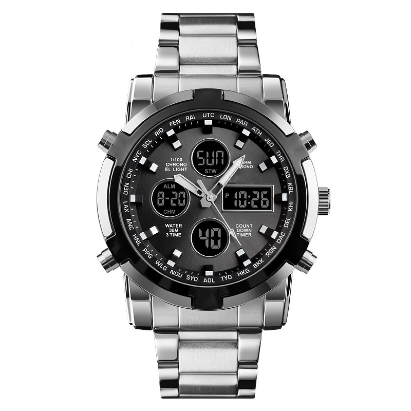 ⌚ 50% OFF NOW! ⚡ Men's Waterproof Military Analog-Digital Watch – Bold 48mm Dial, Multi-Function & 30M Water Resistance 💪