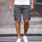 Men's Casual Cargo Shorts with Drawstring Waist