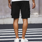 Men's Casual Cargo Shorts with Drawstring Waist