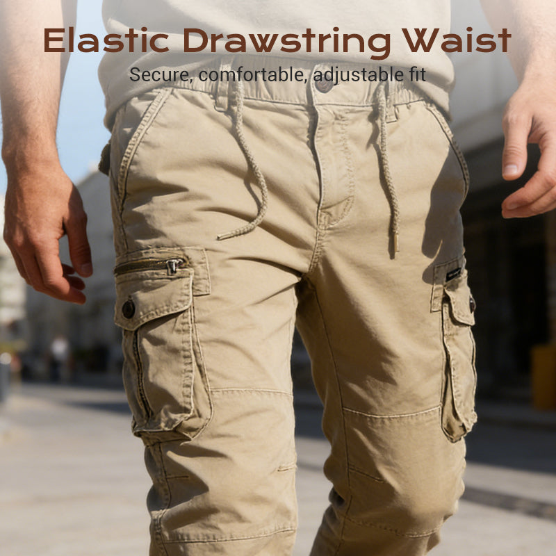 Men's Casual Cargo Jogger Pants with Pockets