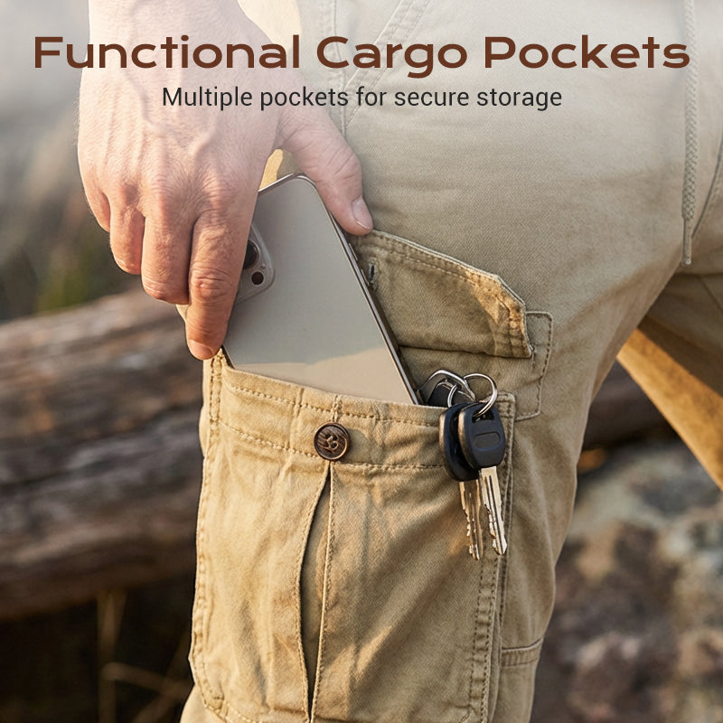 Men's Casual Cargo Jogger Pants with Pockets