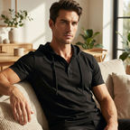 Athletic Fit Workout Hoodie Tee for Men