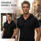 Athletic Fit Workout Hoodie Tee for Men