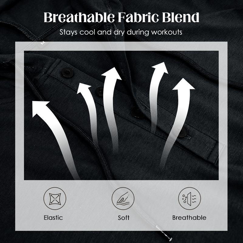 Athletic Fit Workout Hoodie Tee for Men