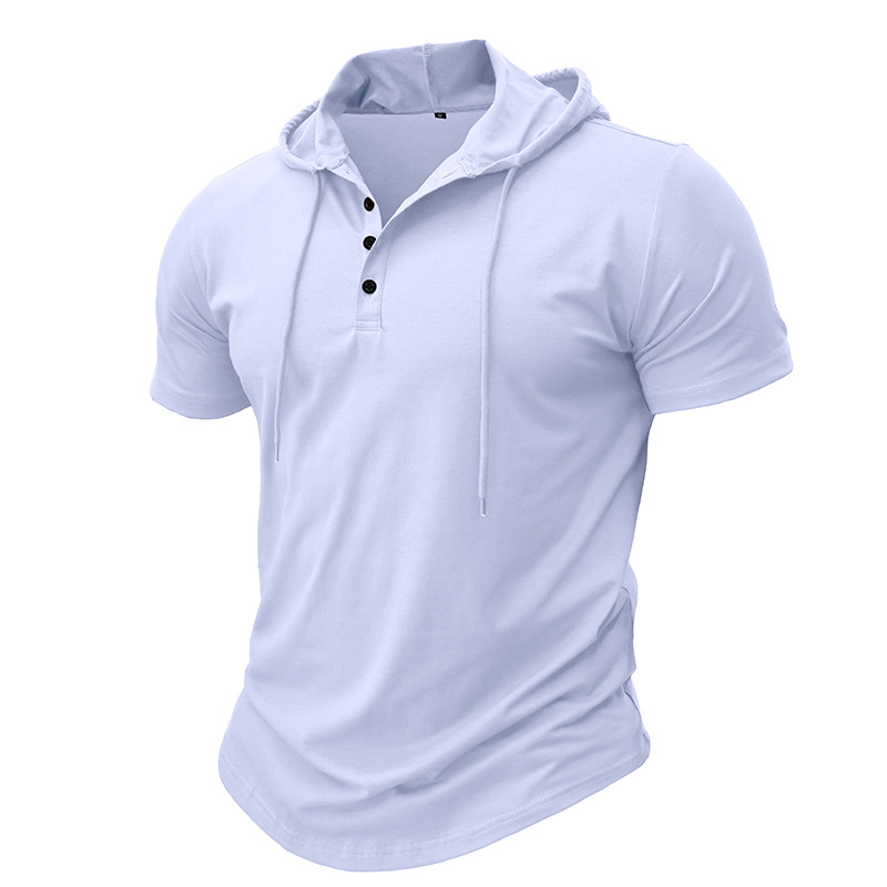 Athletic Fit Workout Hoodie Tee for Men