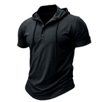 Athletic Fit Workout Hoodie Tee for Men