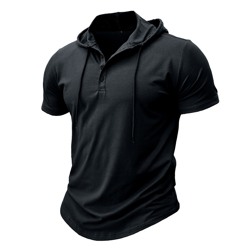 Athletic Fit Workout Hoodie Tee for Men