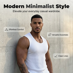Men's Ribbed Knit Slim Fit Tank Top