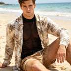 Men's Sheer Mesh Long Sleeve Top