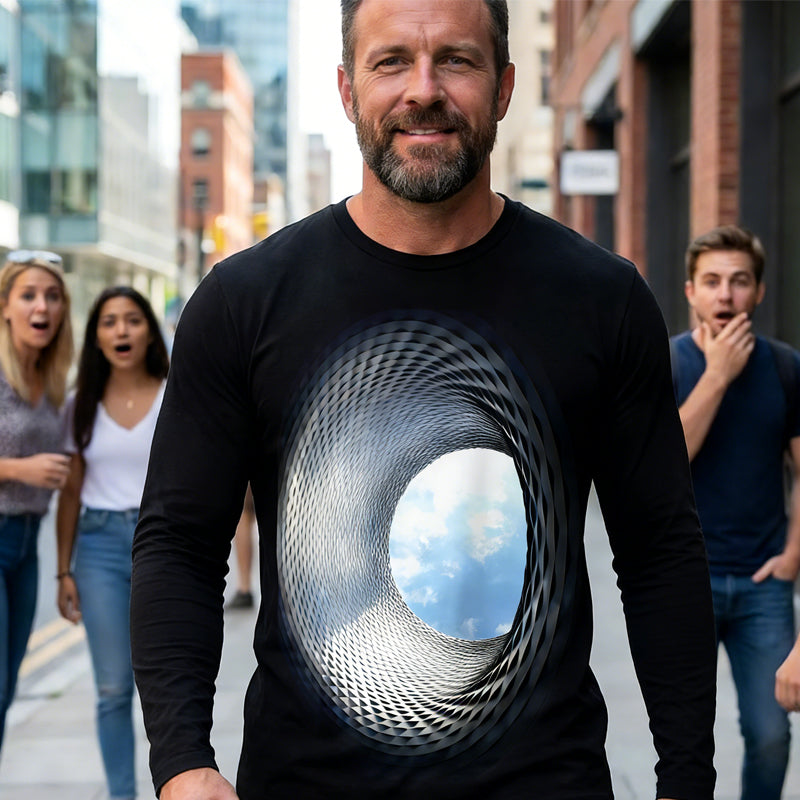 Men's 3D Digital Print Graphic Top