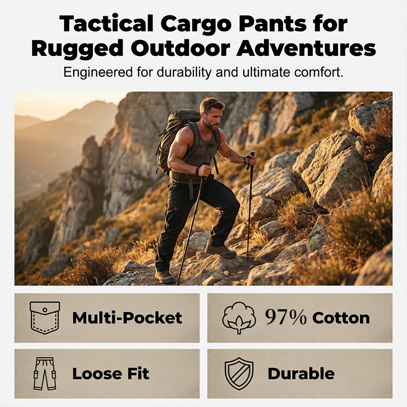 💥Men's Cotton Cargo Tactical Pants 🔥BUY 2 FREE SHIPPING 💥