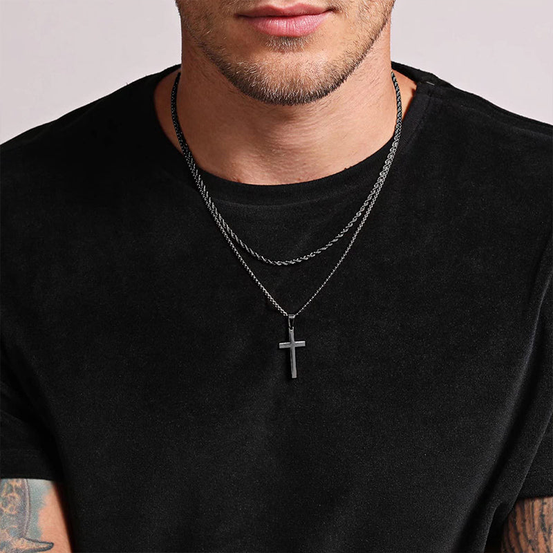 🔥 Hot sale 50% OFF🔥Double Layer Cross Pendant Necklace