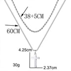 🔥 Hot sale 50% OFF🔥Double Layer Cross Pendant Necklace