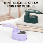 👔 2026 HOT SALE🥳50K+ SOLD!✨  Mini Foldable Steam Iron – Dual Function, 50ml Tank, Rotatable Handle ✈️