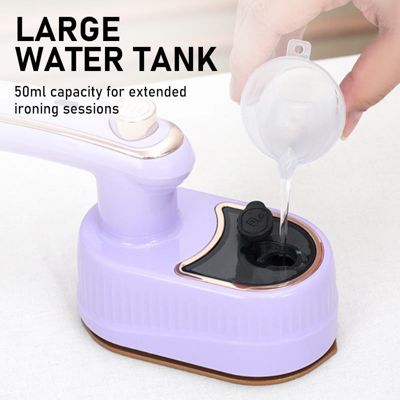 👔 2026 HOT SALE🥳50K+ SOLD!✨  Mini Foldable Steam Iron – Dual Function, 50ml Tank, Rotatable Handle ✈️