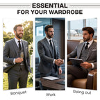 Men's Slim-Fit 3-Piece Suit Set