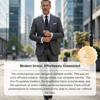 Men's Slim-Fit 3-Piece Suit Set