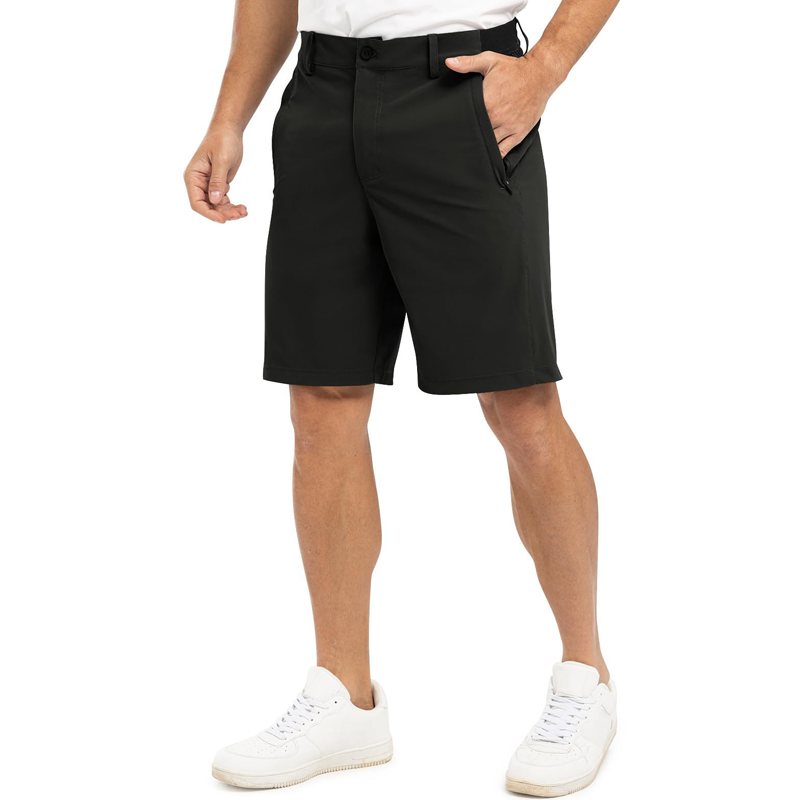 💥🔥Selling fast! Men's Solid Color Flat Front Shorts💥