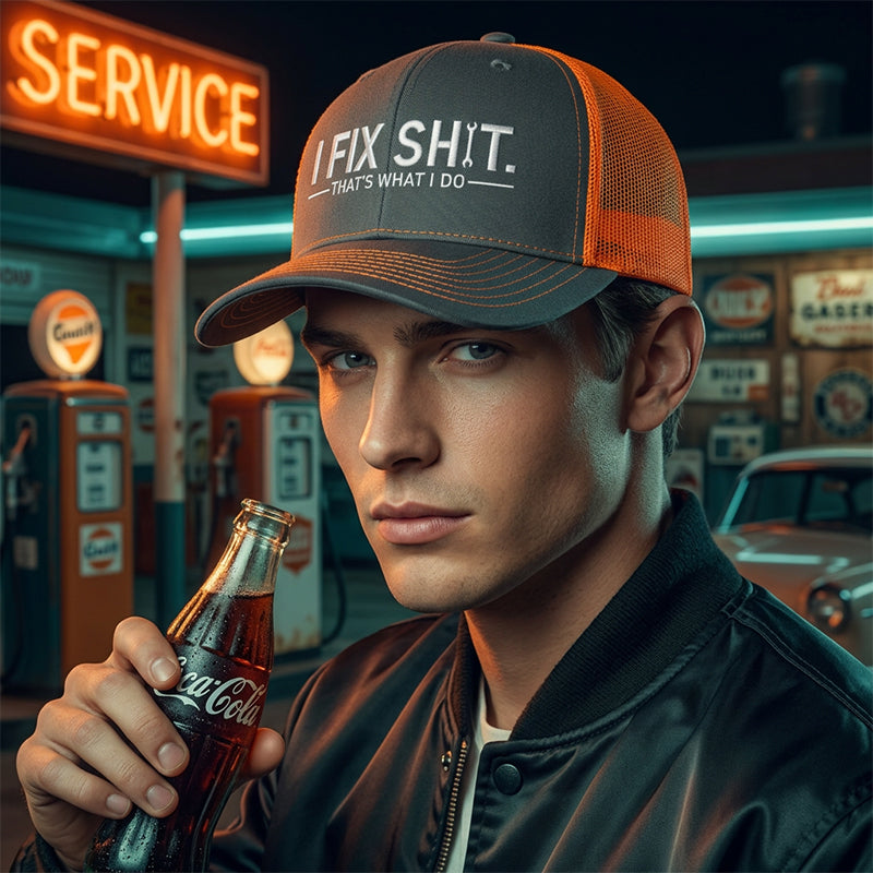 🛠️ Funny Mechanic Baseball Cap – For Handymen with a Sense of Humor 🧢😄