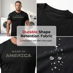 Men's Athletic Fit Crew Neck Tee | Gym-to-Street, Breathable & Dry! 💪🔥