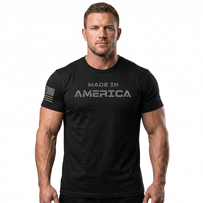 Men's Athletic Fit Crew Neck Tee | Gym-to-Street, Breathable & Dry! 💪🔥