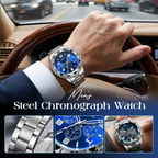 🔥 50% OFF – Men's Steel Chronograph Watch ⏱️