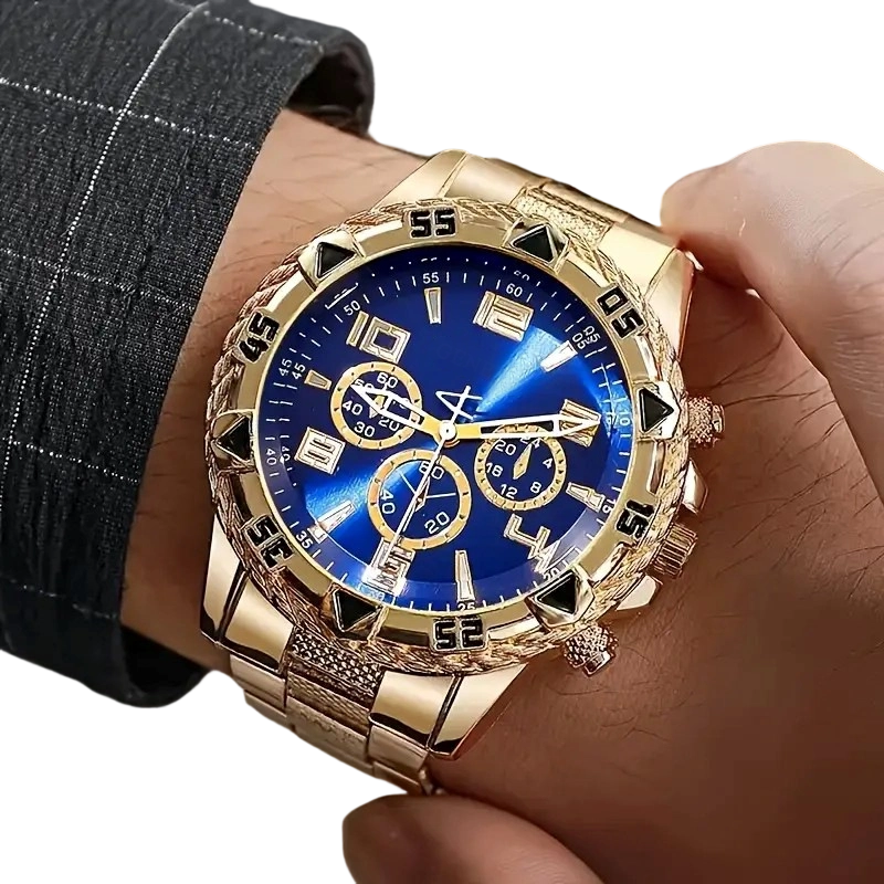 🔥 50% OFF – Men's Steel Chronograph Watch ⏱️