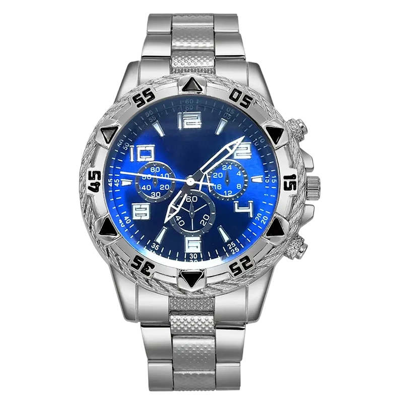 🔥 50% OFF – Men's Steel Chronograph Watch ⏱️