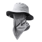 Breathable Fisherman Hat with Detachable Face Mask