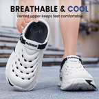 👟 Men‘s Breathable Non-Slip Clogs – 📏 Instant Height Gain + ☁️ All-Day Cushioning