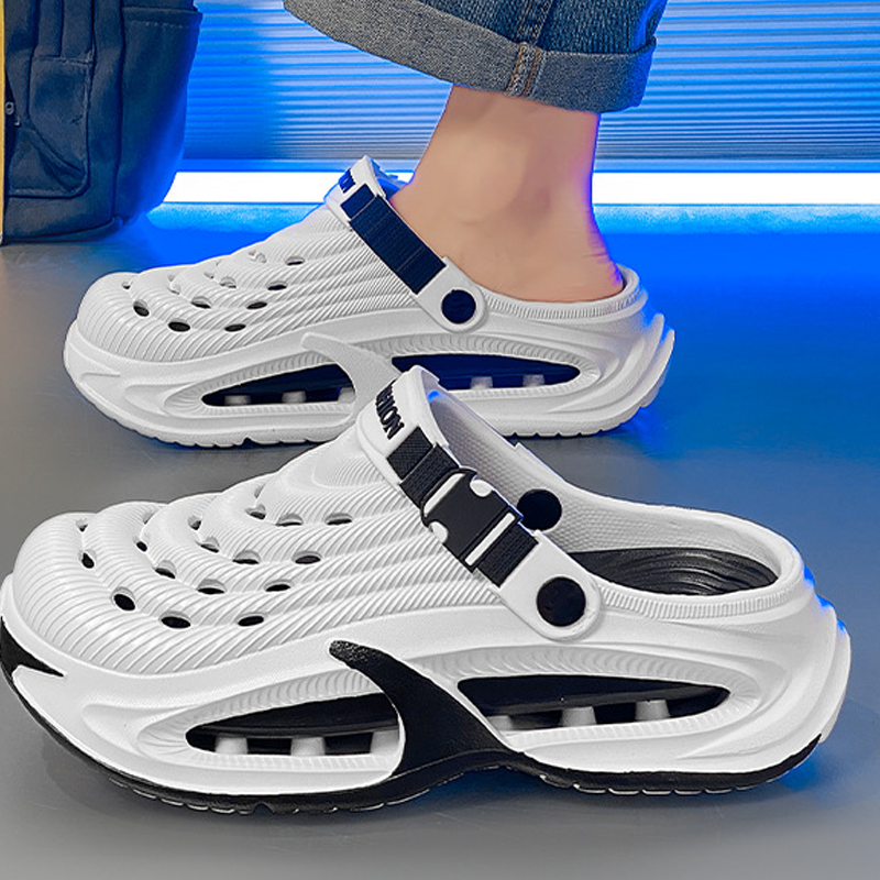 👟 Men‘s Breathable Non-Slip Clogs – 📏 Instant Height Gain + ☁️ All-Day Cushioning