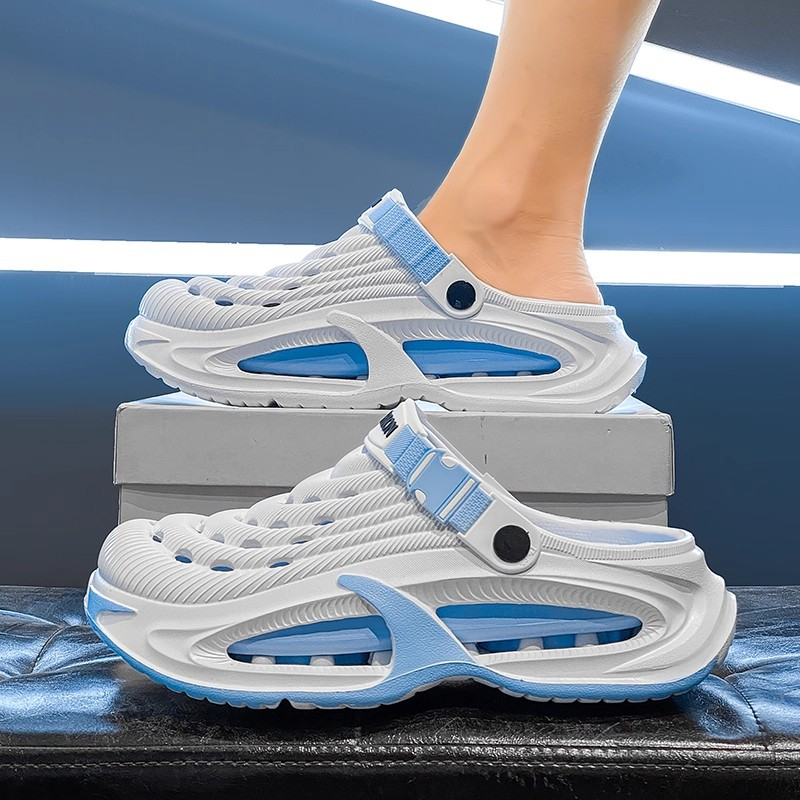 👟 Men‘s Breathable Non-Slip Clogs – 📏 Instant Height Gain + ☁️ All-Day Cushioning